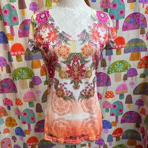 S & J S/S T Shirt with Crystals.